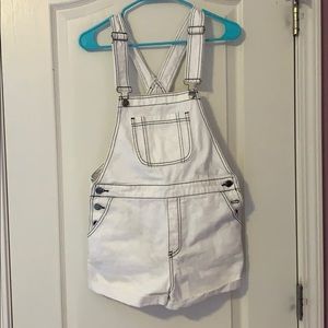 White short overalls